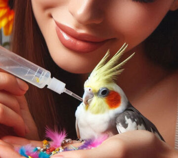 غذا دادن به عروس هلندی با کرمک