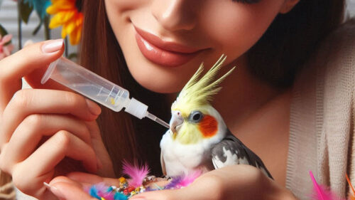 غذا دادن به عروس هلندی با کرمک