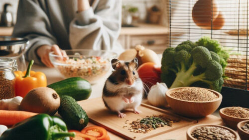 آماده کردن غذای خانگی برای همستر