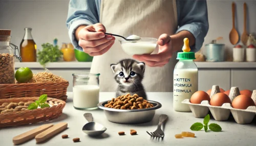 غذای گربه نوزاد