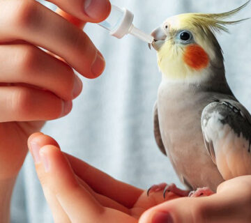 تغذیه عروس هلندی با سرنگ